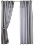 Gardinenbox Schlaufengardine, Silber, Textil, 140x250 cm, Oeko-Tex&reg; Standard...