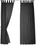Gardinenbox Vorhang, Schwarz, Textil, 140x245 cm, Oeko-Tex&reg; Standard 100,