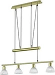 Trio Leuchten LED-H&Auml;NGELEUCHTE Wei&szlig;, Messing 80x95-180 cm