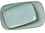Ritzenhoff Breker Servierplatten-Set, Blau, Keramik, 2x2x2 cm, Tischkultur &