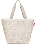 Reisenthel Einkaufstasche Shopper M teddy sand, Creme, Textil, 15 L, 51x30.5x26 cm,