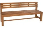 CLP Gartenbank, Teak, Holz, 240x85x50 cm, Gartenm&ouml;bel, Gartenb&auml;nke
