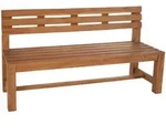 CLP Gartenbank, Teak, Holz, 200x85x50 cm, Gartenm&ouml;bel, Gartenb&auml;nke