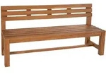 CLP Gartenbank, Teak, Holz, 220x85x50 cm, Gartenm&ouml;bel, Gartenb&auml;nke