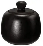 Seltmann Weiden Zuckerdose, Schwarz, Keramik, Rund, 6.8 cm, Kaffee & Tee, Zuckerdosen