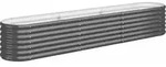 vidaXL Hochbeet, Grau, Metall, 40x36x224 cm, Gartenzubeh&ouml;r, Hochbeete