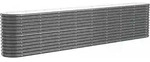 vidaXL Hochbeet, Anthrazit, Metall, 332x68x40 cm, Gartenzubeh&ouml;r, Hochbeete
