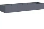 vidaXL Pflanzgef&auml;ss, Anthrazit, Metall, 280x40x80 cm, Gartenzubeh&ouml;r, Hochbeete