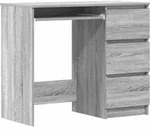 vidaXL Schreibtisch, Silbereichen, Holz, Strukturbuche, Rechteckig,Rechteckig,
