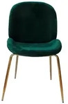 Kayoom Stuhl-Set, Gr&uuml;n, Messing, Metall, Kunststoff, 47x90x59 cm, abwischbar,