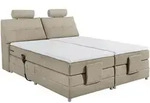 Mid.you Boxspringbett, Sand, Kunststoff, H2, 7-Zonen, 180x200 cm, gepolstertes