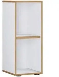 P & B Aktenregal Salia, Wei&szlig;, Honigeiche, Kunststoff, 1 F&auml;cher, 30x74x33 cm,