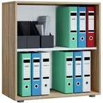 P & B Aktenregal, Eiche, Kunststoff, 1 F&auml;cher, 70x74x37 cm, Arbeitszimmer,