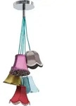 Kare-Design H&auml;ngeleuchte, Mehrfarbig, Metall, Textil, 92 cm, Lampen & Leuchten,