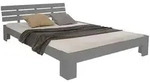 Homestyle4u Holzbett, Grau, Holz, Kiefer, 140x200 cm, Schlafzimmer, Betten