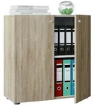 Mid.you Aktenschrank, Eiche, Holzwerkstoff, 1 F&auml;cher, 70x74x39 cm, Arbeitszimmer,