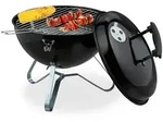 Relaxdays Kugelgrill, Mehrfarbig, Metall, Textil, Rund, 45 cm, Grills &
