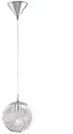 Eglo H&auml;ngeleuchte Luberio, Alu, Chrom, Metall, Glas, l&auml;nglich,l&auml;nglich, 110 cm,