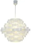 N&auml;ve H&auml;ngeleuchte White Line, Wei&szlig;, Kunststoff, Kugel,Kugel, 120 cm, Lampen &
