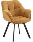 CLP Armlehnenstuhl, Orange, Metall, 60x81x59 cm, Esszimmer, St&uuml;hle,
