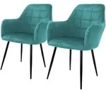 Ml-Design Esszimmerstuhl, Blau, Textil, 2-Sitzer, 60x84x58 cm, Esszimmer, St&uuml;hle,