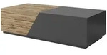 Mirjan24 Couchtisch, Anthrazit, Holzwerkstoff, Holz Optik, Rechteckig, 124x42x60 cm,