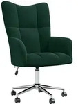 vidaXL Relaxsessel, Gr&uuml;n, Textil, 69x102x61.5 cm, Esszimmer, St&uuml;hle,