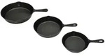 vidaXL Steakpfannenset, Schwarz, Metall, 27x5.5x27 cm, Kochen, Pfannen,...
