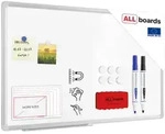ALLboards Whiteboard, Wei&szlig;, Metall, 80x50x1.6 cm, Dekoration, Magnettafeln &