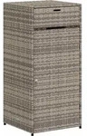 vidaXL Gartenschrank, Grau, Kunststoff, 55x111x55 cm, Aufbewahrung & Schutzh&uuml;llen