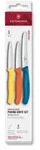 Victorinox Messerset, Gelb, Orange, Hellblau, Kunststoff, 3-teilig, Kochen,
