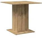 vidaXL Esstisch, Braun, Holzwerkstoff, 80x75x80 cm, Esszimmer, Tische, Esstische