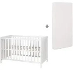 Roba Babybett, Wei&szlig;, Holzwerkstoff, Rechteckig, 60x120 cm, Babym&ouml;bel,...