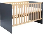 arthur berndt Babybett, Anthrazit, Eiche Artisan, Holzwerkstoff, Holz, Rechteckig,