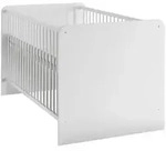 Mid.you Gitterbett Bibo, Wei&szlig;, Holzwerkstoff, 70x140 cm, h&ouml;henverstellbar,