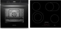 Respekta BACKOFENSET Schwarz 59.5x59.5x56.5 cm, Energieeffizienzklasse: A+ (D-A+++)