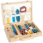 small foot Kinder-Werkzeugkoffer Workshop, Mehrfarbig, Holz, Metall, Textil,