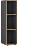 P & B Aktenregal Salia, Anthrazit, Honigeiche, Kunststoff, 2 F&auml;cher, 30x110x33 cm,