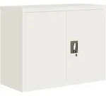 vidaXL Aktenschrank, Wei&szlig;, Metall, 1 F&auml;cher, 40x70x90 cm, Arbeitszimmer,