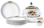 Seltmann Weiden Weisswurst-Set, Mehrfarbig, Keramik, 8-teilig, Rund, 2x2x2 cm, Essen