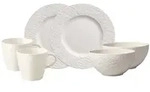Villeroy & Boch Fr&uuml;hst&uuml;cks-Set, Wei&szlig;, Keramik, 6-teilig, 28x22x38 cm, Essen &