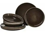 Ritzenhoff Breker Tafelset, Braun, Keramik, 8-teilig, Rund, 30x34x34 cm, Essen &