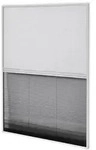 vidaXL Insektenschutz-Plissee, Wei&szlig;, Glas, Rechteckig, 80x120x120 cm, Wohntextilien,