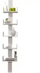 Livetastic Wandregal Ticaa 929437 Pepe, Wei&szlig;, Holz, Kiefer, massiv, 35x180x17 cm,