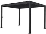Green Spirit Lamellendach-Pergola, Grau, Kunststoff, 360x240x300 cm, Sonnen- &