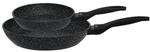 ELO Pfannenset Granit Passion, Schwarz, Metall, 2-teilig, Kochen, Pfannen,