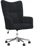 vidaXL Relaxsessel, Schwarz, Textil, 69x102x61.5 cm, Esszimmer, St&uuml;hle,