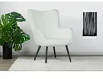 Mid.you Sessel Uta, Elfenbein, Metall, Uni, 72x97x80 cm, Stoffauswahl, Wohnzimmer,