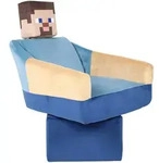 Minecraft Gamingsessel, Blau, Mehrfarbig, Textil, Gaming, 69x96x75 cm,...
