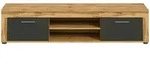 Mid.you Lowboard Jam, Anthrazit, Kunststoff, 1 F&auml;cher, 160x37x40 cm, FSC Mix,